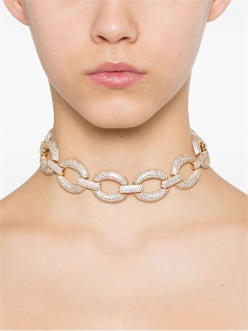 Choker with crystals SELF PORTRAIT | RS25620NGOLD